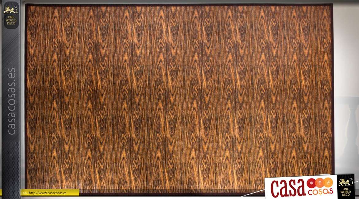 Gran alfombra de bambú de 230 x 160 con costillas moteadas