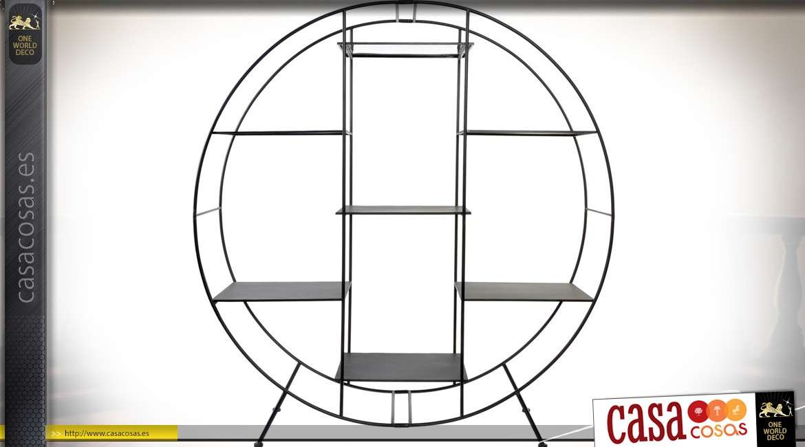 Estantería de diseño circular metal 162 cm