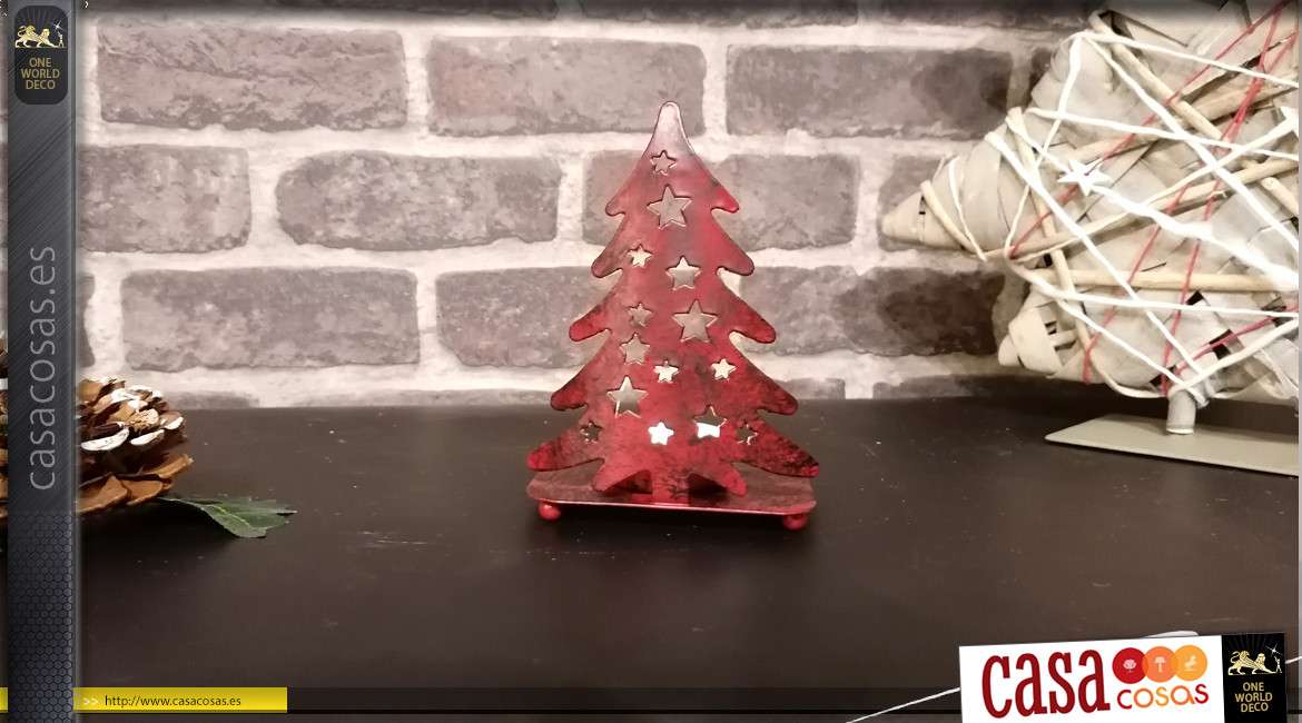 Candelita árbol de navidad de metal