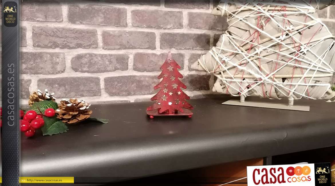 Candelita árbol de navidad de metal