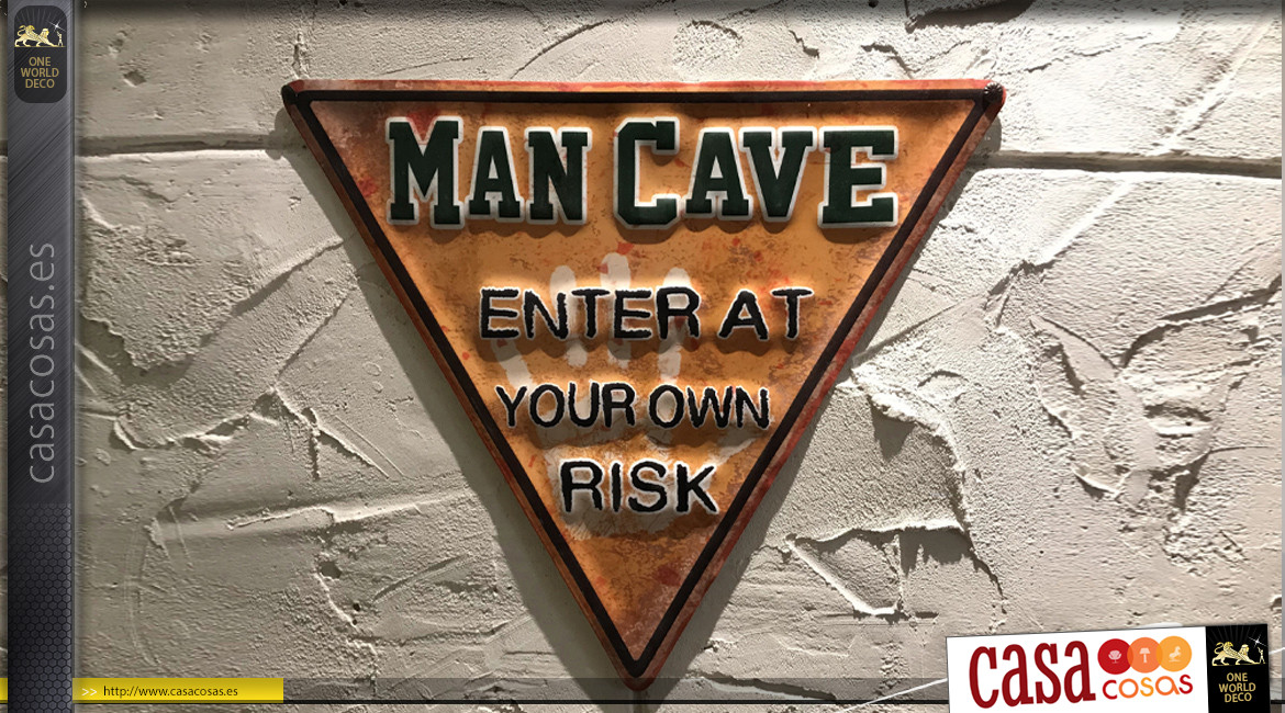 Hombre de las cavernas, entre bajo su riesgo (40 cm)