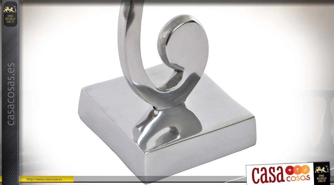 Trofeo de aluminio plateado: llave del piso 43 cm