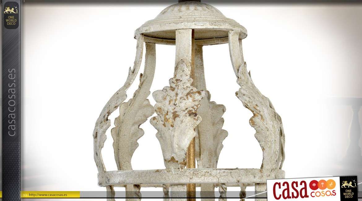 Gran candelabro de metal de estilo barroco 89 cm