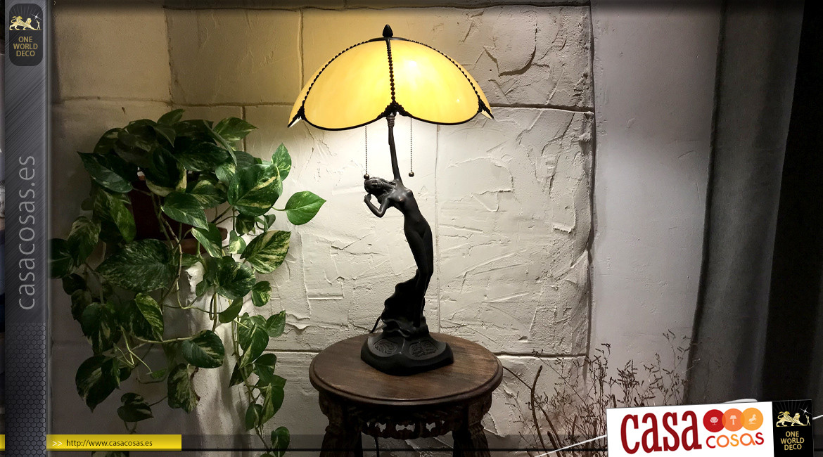 Lámpara Tiffany, Maison Kermel, 70cm / Ø41cm