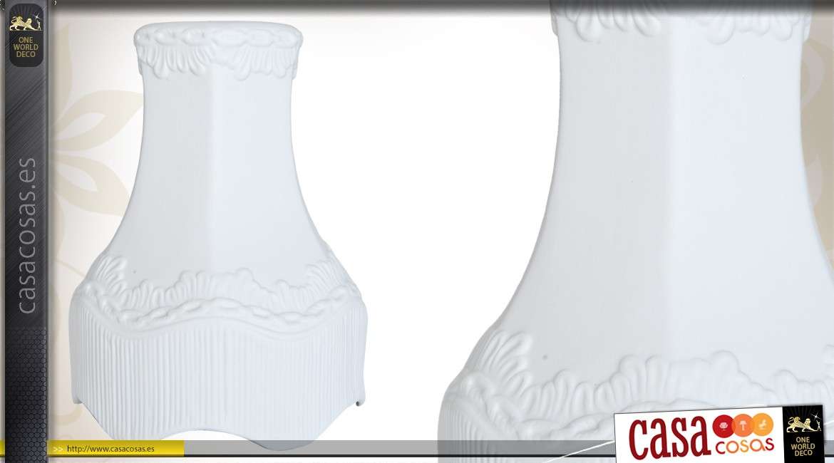 Pantalla de decoración de cerámica blanca