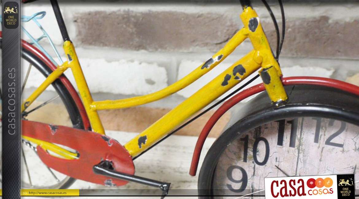 Reloj de mesa bicicletas de varios colores