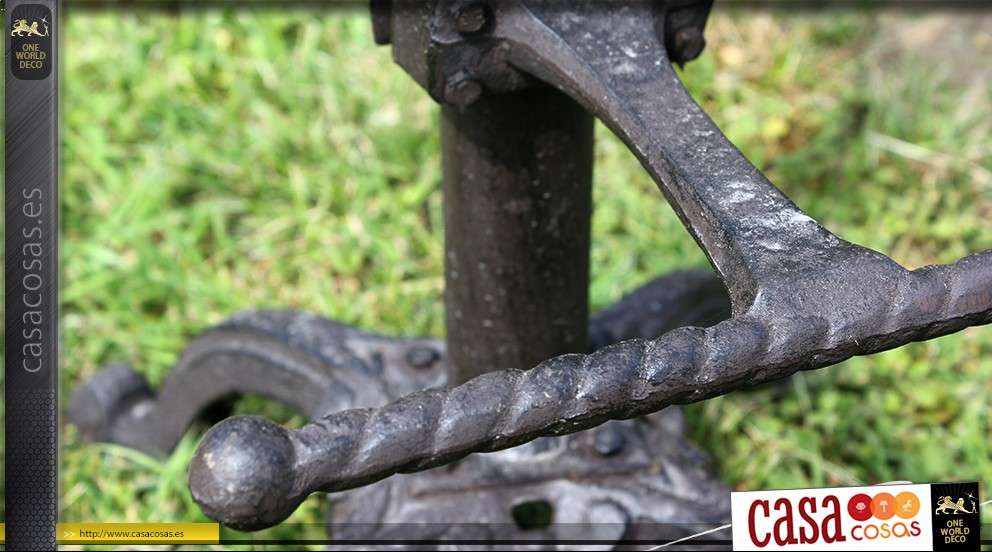 Taburete de asiento de tractor hecho de metal y hierro fundido (secuestro decorativo)