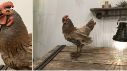 Decoración de animales: la gallina