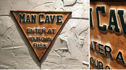 Hombre de las cavernas, entre bajo su riesgo (40 cm)