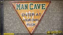 Signo : hombre de las cavernas, entre bajo su riesgo (40 cm)