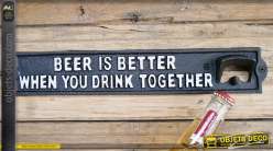 Abrebotellas de hierro fundido de pared: la cerveza es mejor cuando beben juntos, 35 cm