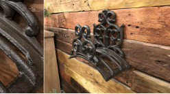 Soporte de pared de hierro fundido para colgar manguera de jardín
