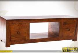 Mueble TV de madera maciza y sólida hecho de sheesham