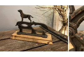 Cascanueces de hierro fundido - Estatuilla de perro de caza