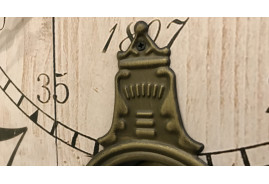 Set de 2 relojes de pared con péndulos, efecto madera vieja, tema Paris, Ø58cm