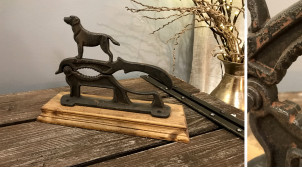 Cascanueces de hierro fundido - Estatuilla de perro de caza