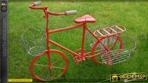 Jardinero en forma de una bicicleta roja para niños 59 cm