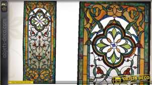 Gran decoración de pared de vidrio Tiffany estilo retro 118 cm