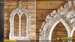 Espejo gótico rústico acabado envejecido 116 cm