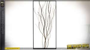 Grande decoración de pared de metal ramas de árboles 102 cm