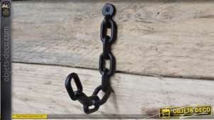 Gancho de pared de metal en forma de cadena con grandes eslabones, modelo grande 20cm