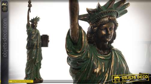 Estatua de la Estatua de la Libertad color bronce 48 cm